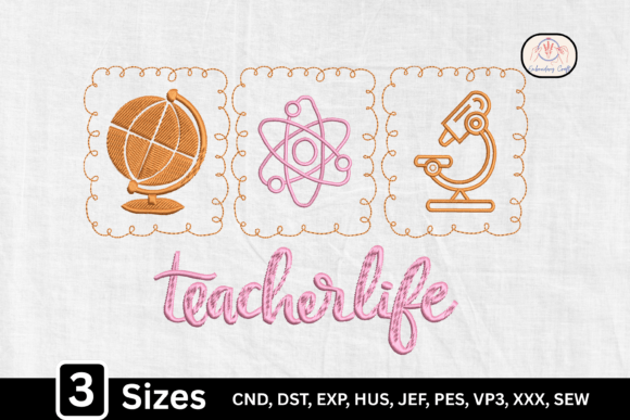 Earth Globe, Teacher Life: Embroidery Design Review