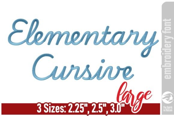 Elementary Cursive Embroidery Font - L Review