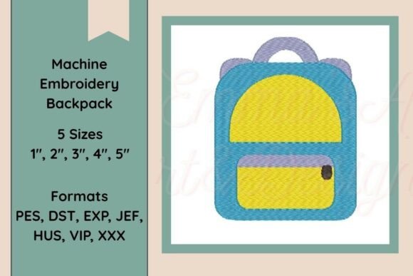 Machine Embroidery Backpack Design Review