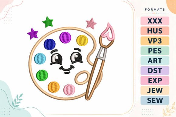 Paint Palette Back to School Embroidery Review