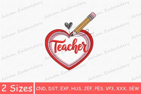 School Teacher Love Heart: A Merch Design Review