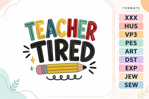 Teacher Tired Back to School: Sweatshirt Design Review
