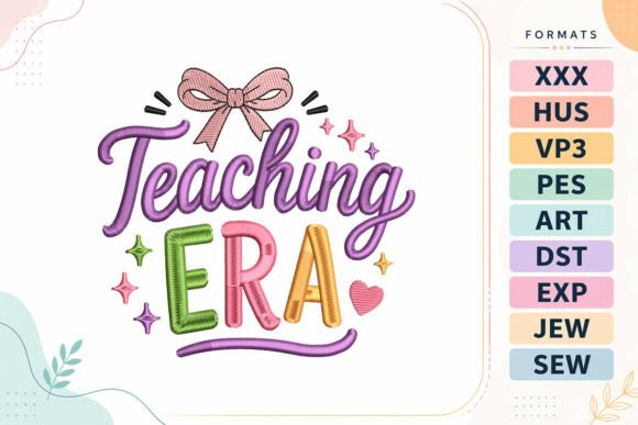 Teaching Era Back to School: Embroidery Review